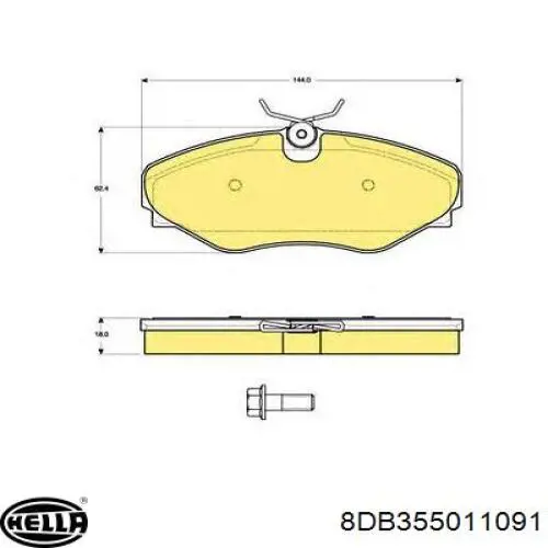 Pastillas de freno delanteras Renault Trafic 2 FL