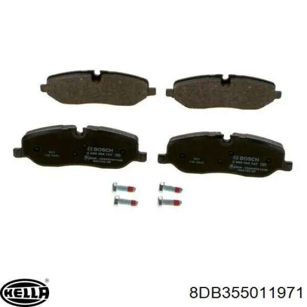 Comprar 8DB355011971 HELLA Pastillas delanteras de freno