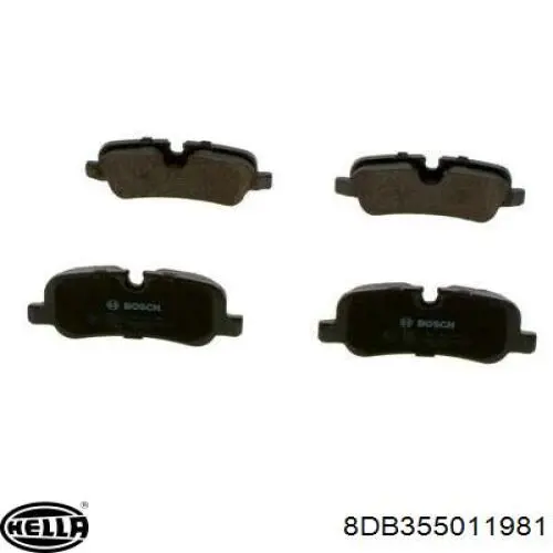 Pastillas de freno traseras LR019627 Land Rover