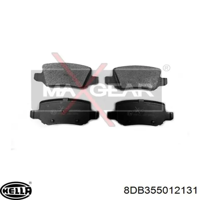 Pastillas de freno traseras 8DB355012131 HELLA