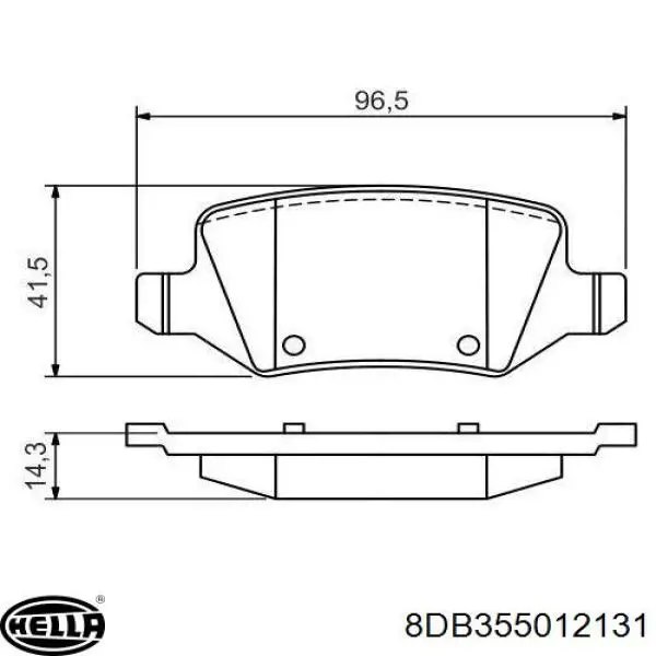 Pastillas traseras de freno HELLA 8DB355012131 precio, desde 19,14 EUR