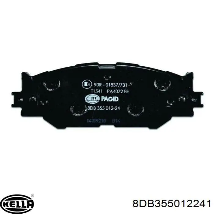 Comprar 8DB355012241 HELLA Pastillas delanteras de freno