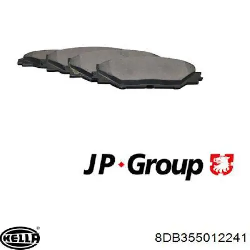 Pastillas de freno 8DB355012241 HELLA