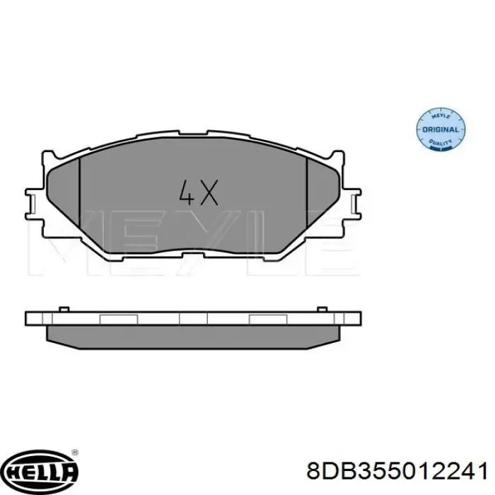 Pastillas freno delanteras HELLA 8DB355012241 precio, desde 39,49 EUR