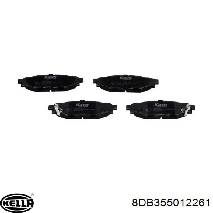 Comprar 8DB355012261 HELLA Pastillas de freno traseras