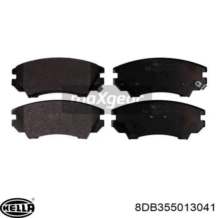 Pastillas de freno 8DB355013041 HELLA