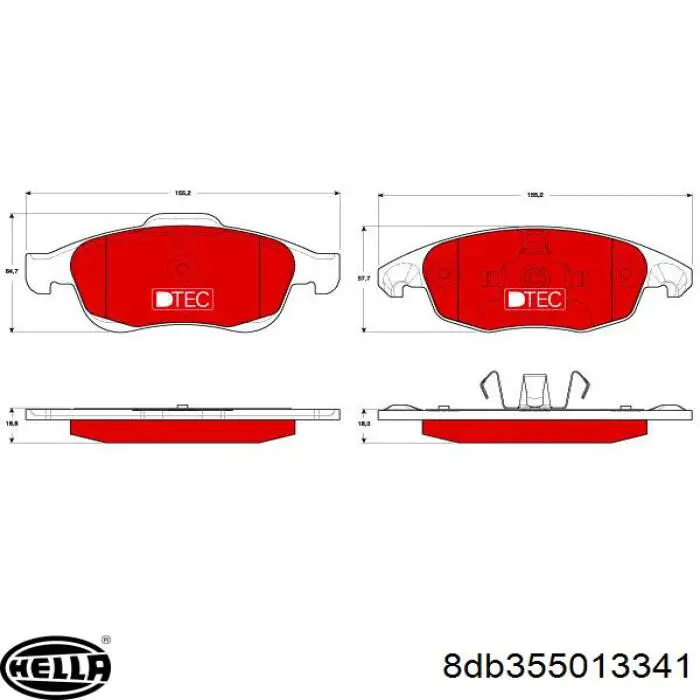 Pastillas de freno delanteras Citroen C4 UA