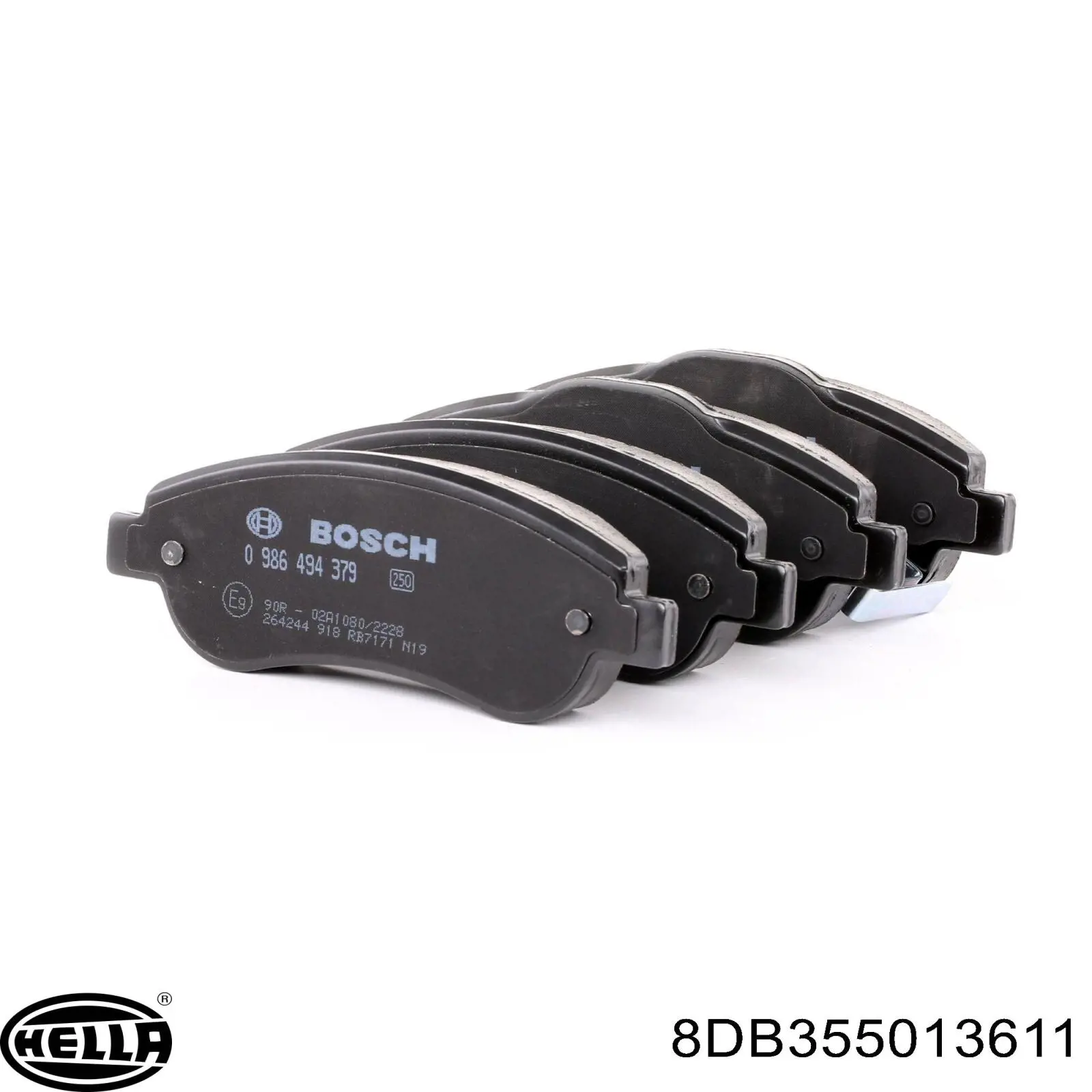 Pastillas de freno 8DB355013611 HELLA