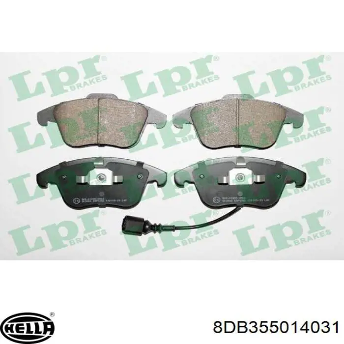 Pastillas de freno 8DB355014031 HELLA