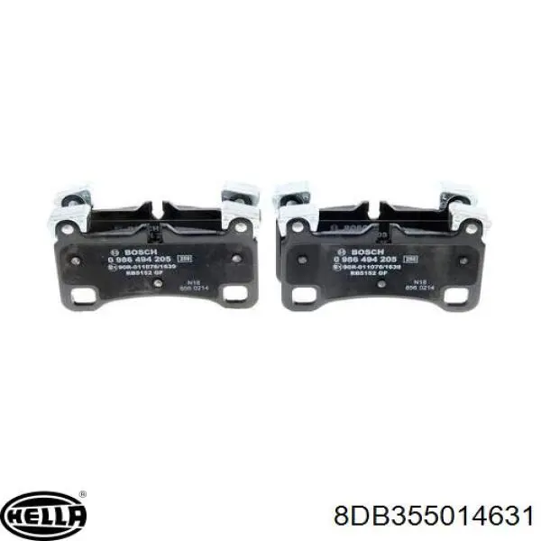 Comprar 8DB355014631 HELLA Pastillas de freno traseras