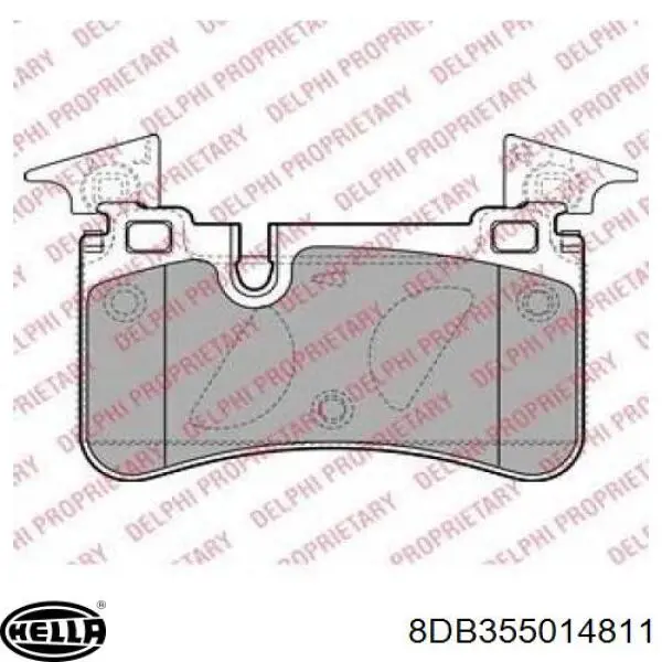 Pastillas de freno traseras 0044208520 Mercedes