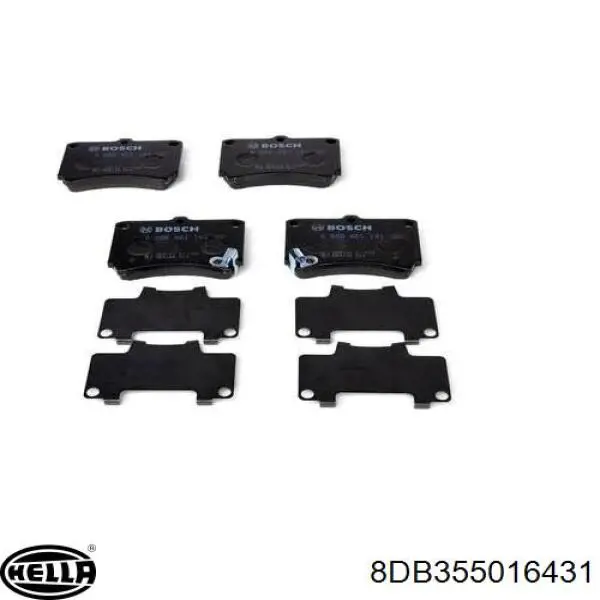 Pastillas de freno delanteras Mazda 323 BA