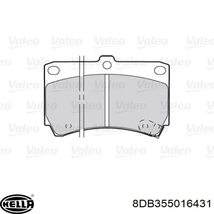 Pastillas de freno delanteras Mazda 323 BA
