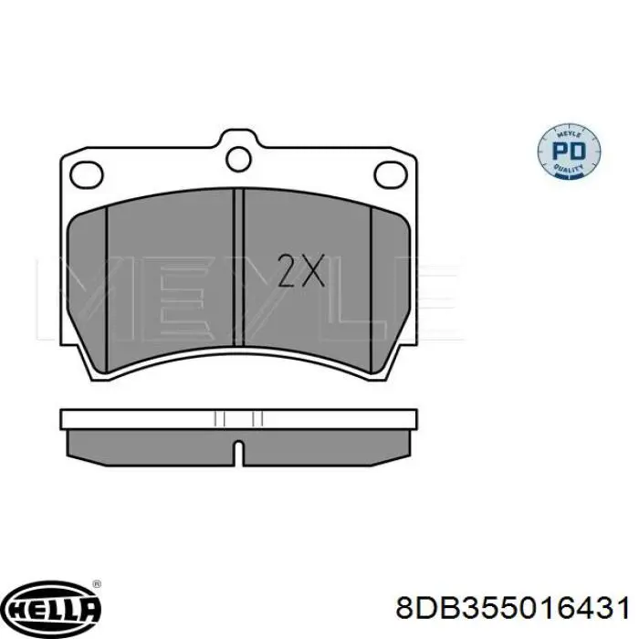 Pastillas de freno delanteras Mazda 323 BA