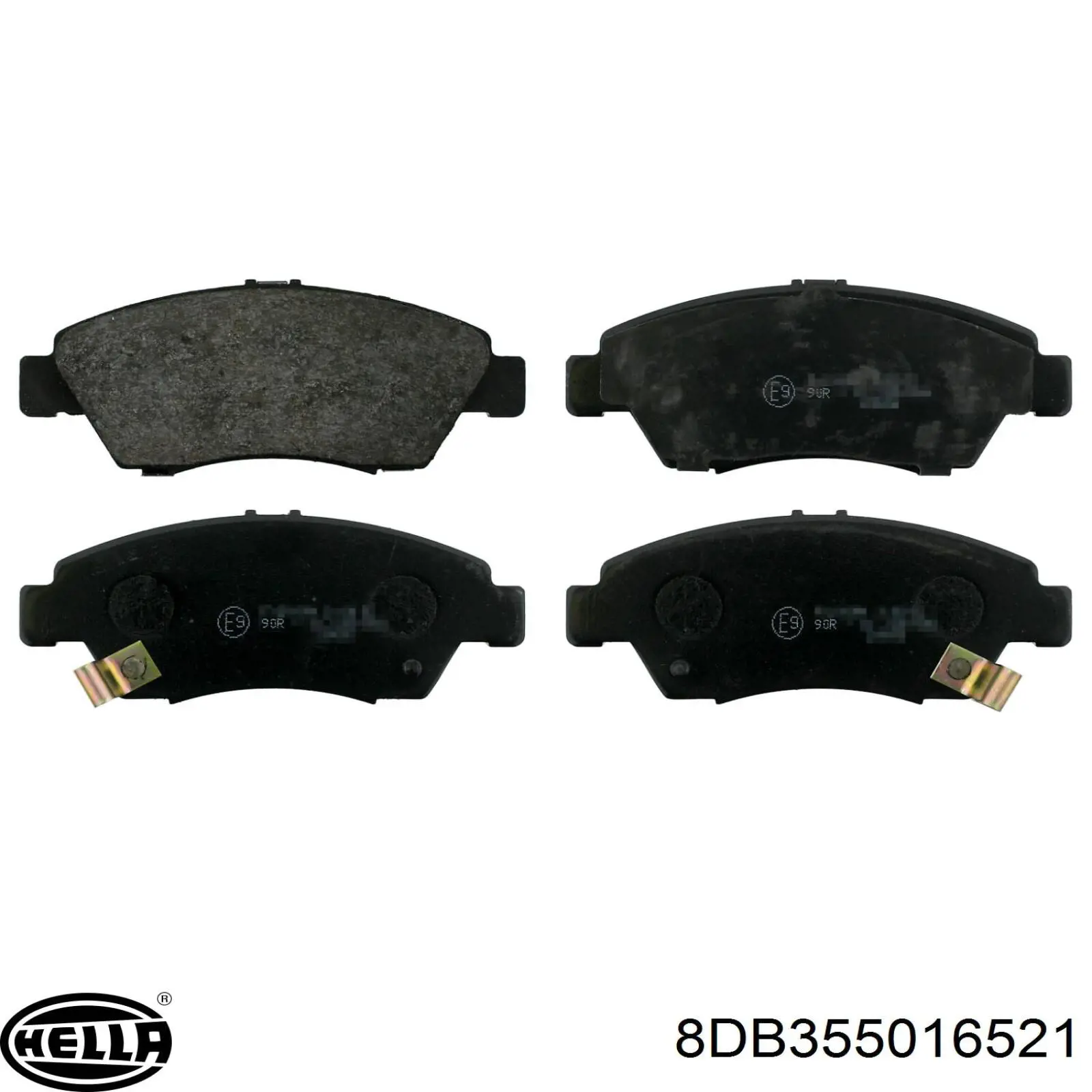 Comprar 8DB355016521 HELLA Pastillas delanteras de freno