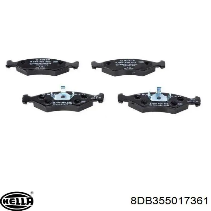 Pastillas de freno delanteras Ford Fiesta GFJ