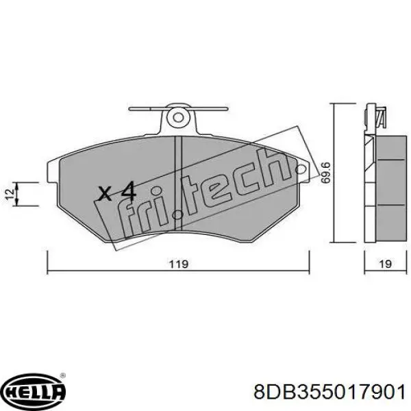 Pastillas de freno delanteras Seat Toledo 1 1L