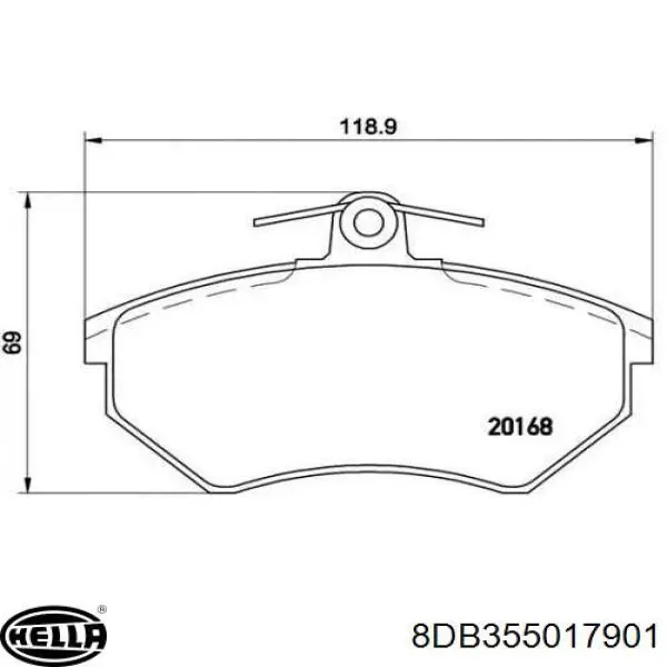 Pastillas de freno delanteras Seat Toledo 1 1L