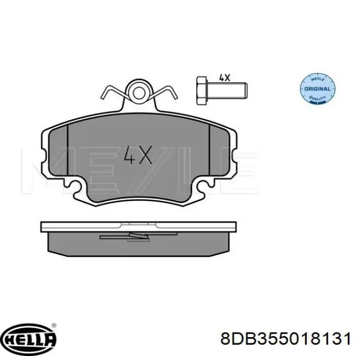 Pastillas de freno delanteras Peugeot 205 2 20A, C