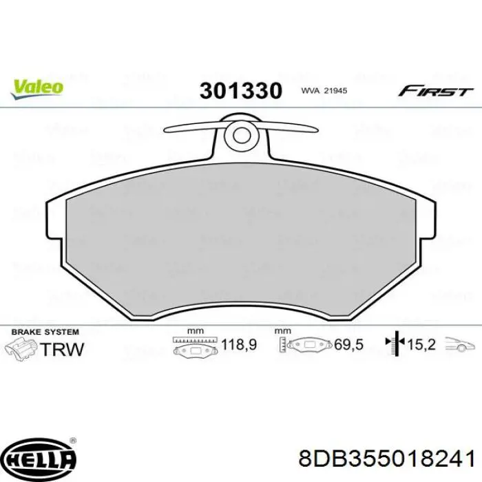 Pastillas de freno delanteras Seat Ibiza 2 6K1