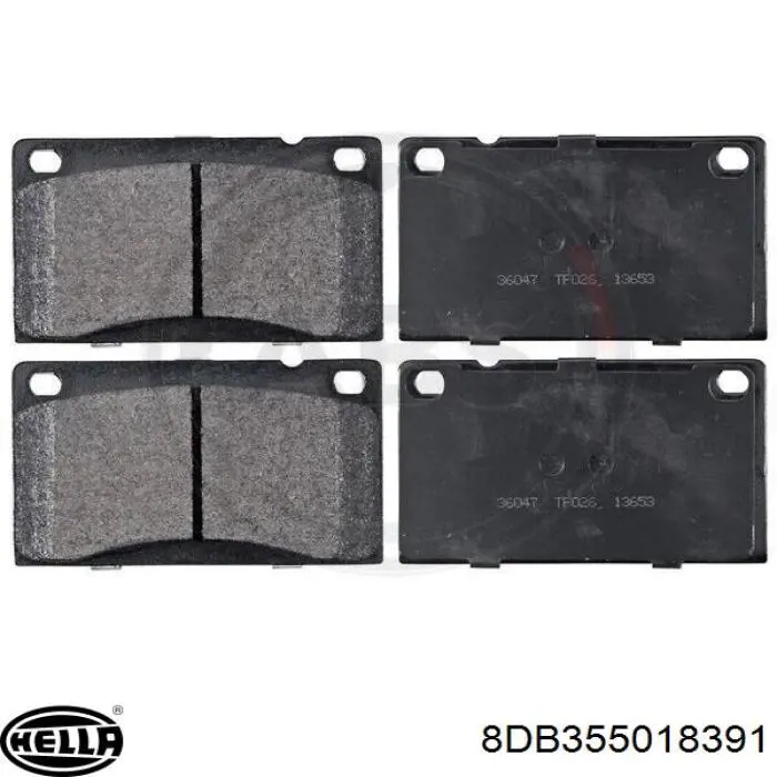 3656000 Volvo Pastillas delanteras