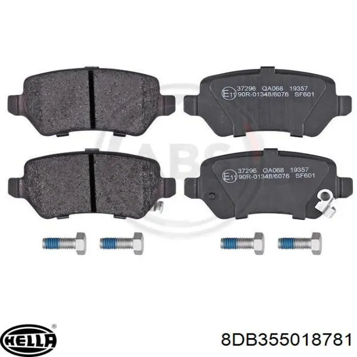 Comprar 8DB355018781 HELLA Pastillas de freno traseras