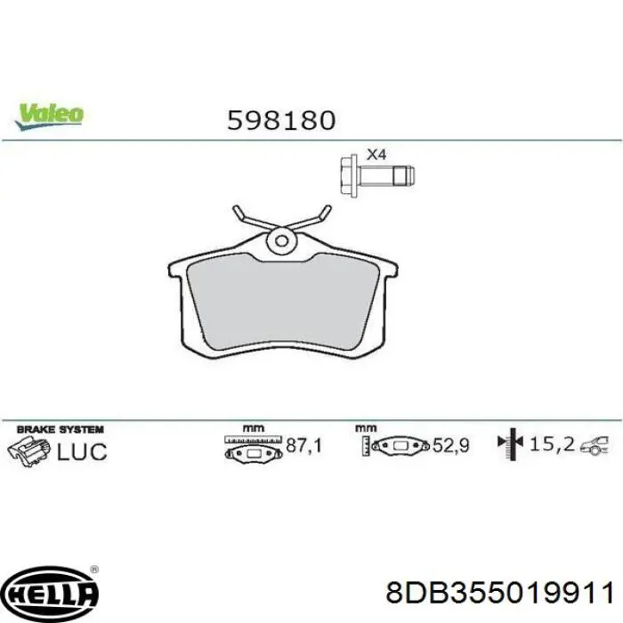 Comprar 7711946192 Renault (RVI) Pastillas de freno traseras