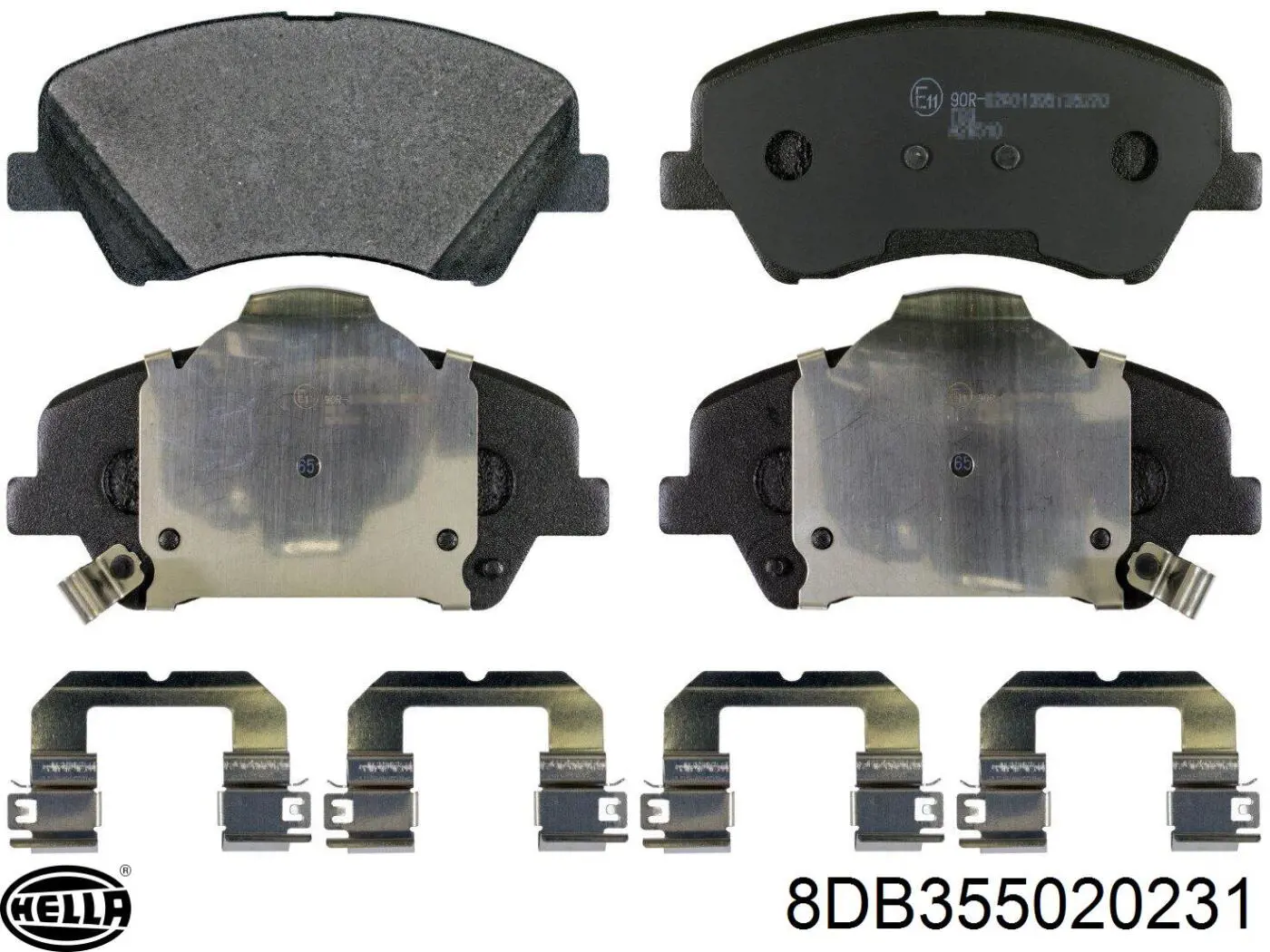 Pastillas de freno 8DB355020231 HELLA