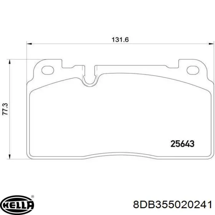 8DB 355 020-241 HELLA pastillas de freno delanteras