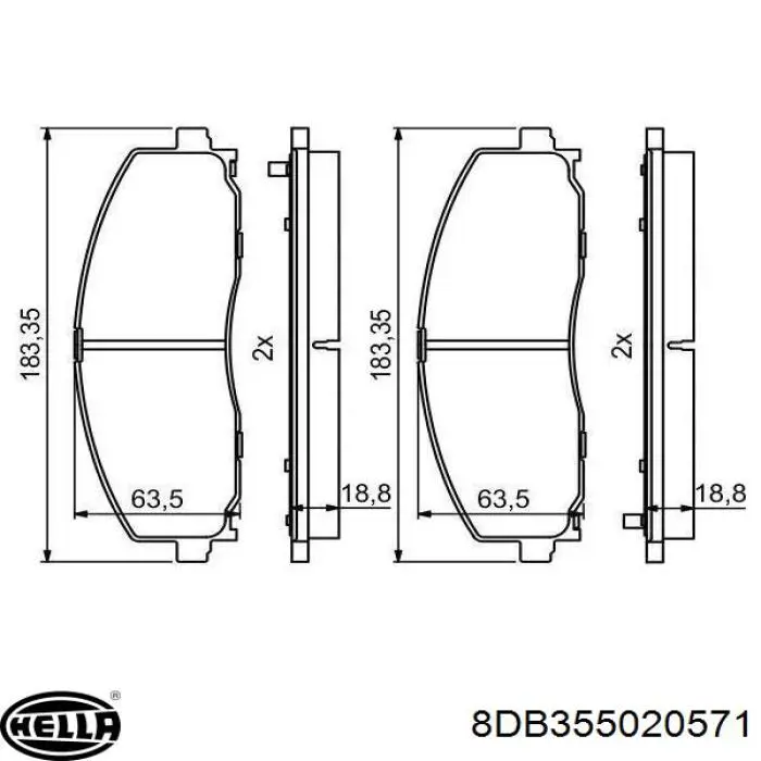 Comprar K68317914AC Fiat/Alfa/Lancia Pastillas delanteras de freno