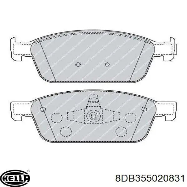 Pastillas de freno delanteras Ford Focus 3 CB8