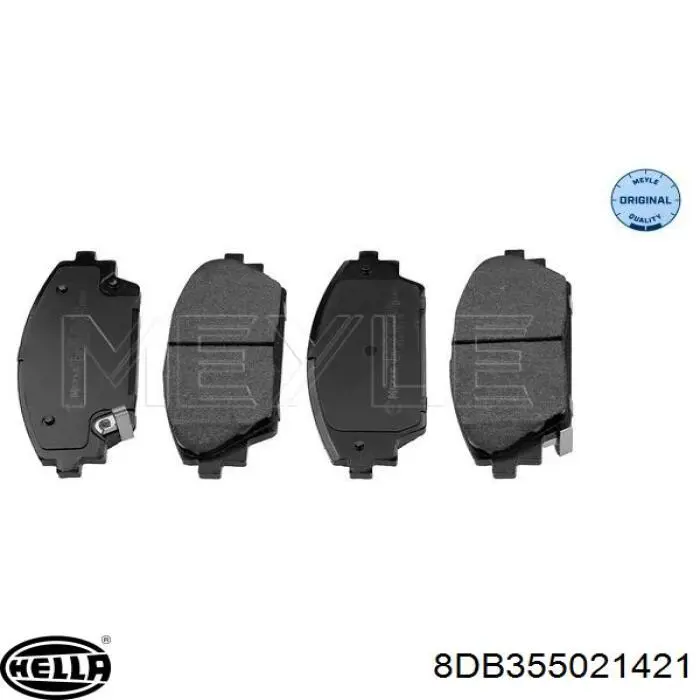 Comprar 8DB355021421 HELLA Pastillas delanteras de freno