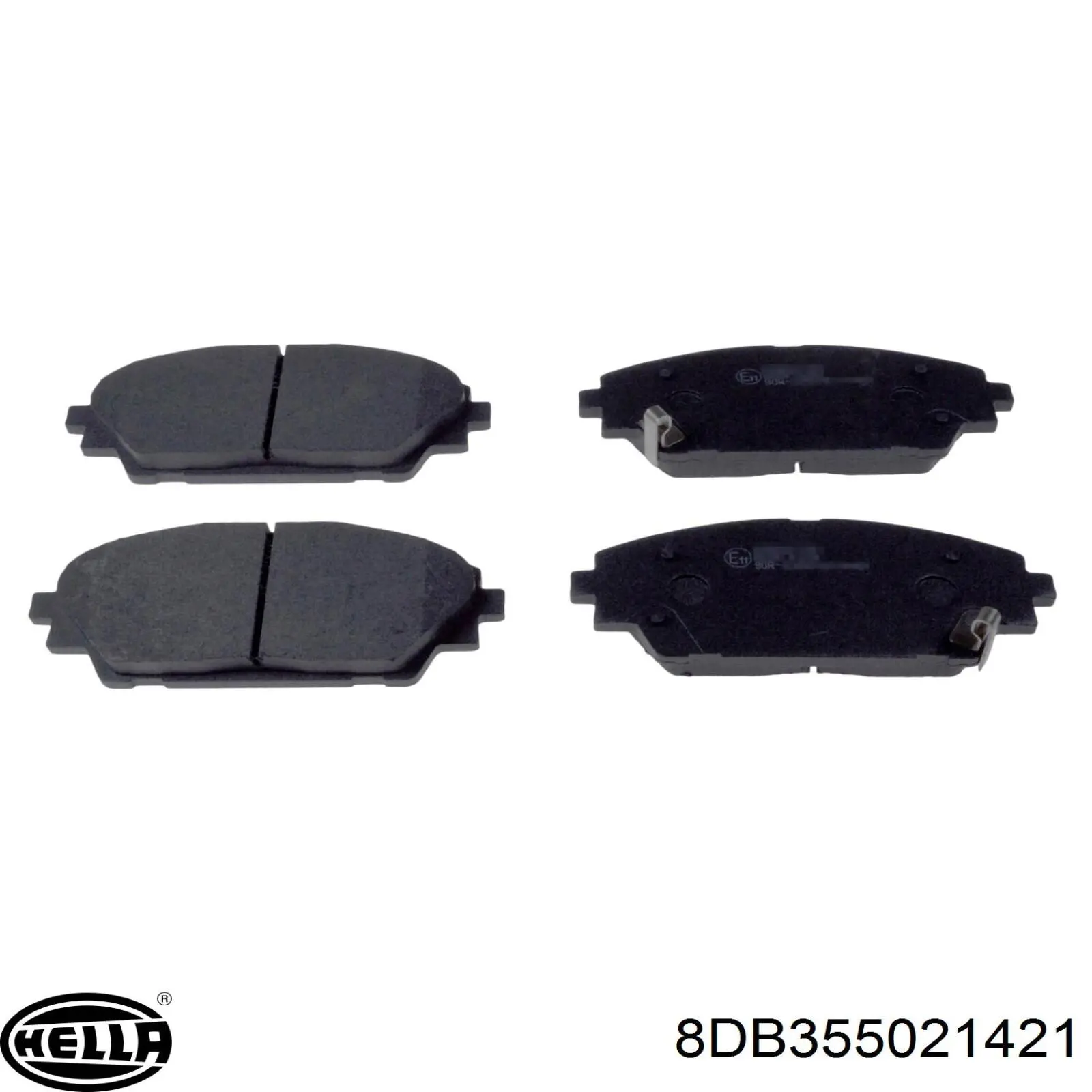 8DB 355 021-421 HELLA pastillas de freno delanteras