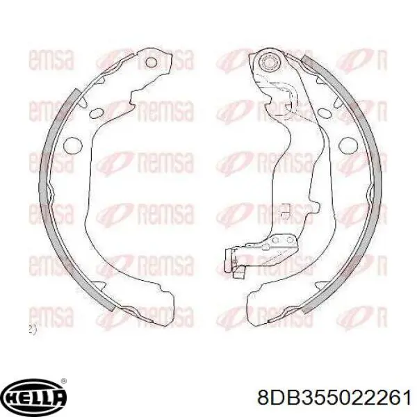 8550501751 Renault (RVI) Zapatas de freno de tambor traseras
