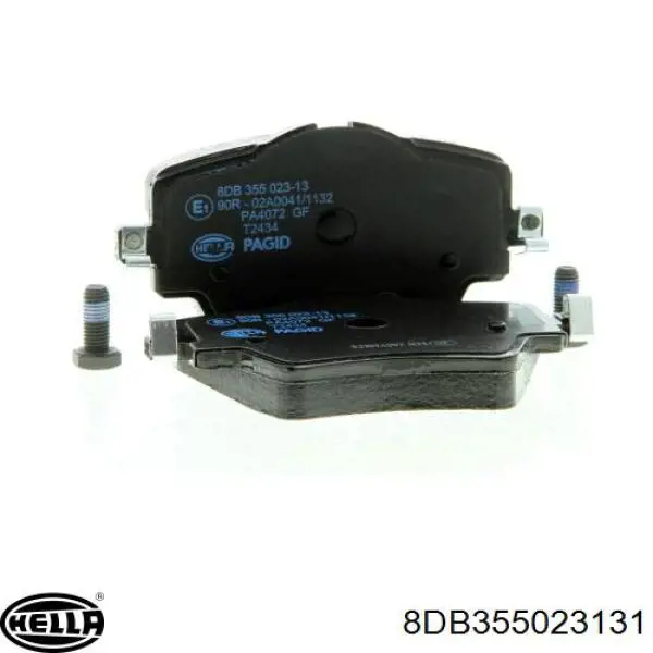 Pastillas de freno 8DB355023131 HELLA