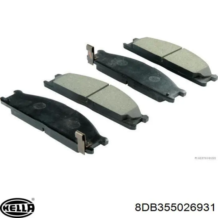 Pastillas de freno delanteras Nissan Terrano 1 WD21