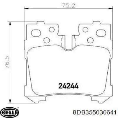 0891993 Beck Arnley pastillas de freno traseras