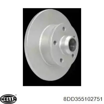 Disco de freno trasero 357615301B VAG