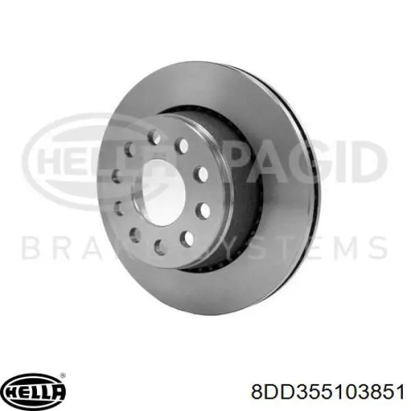 8DD355103851 HELLA disco de freno trasero