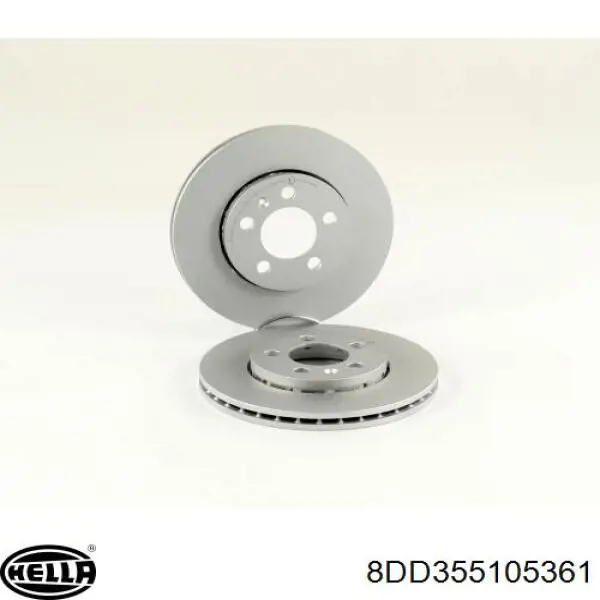 8DD 355 105-361 HELLA freno de disco delantero