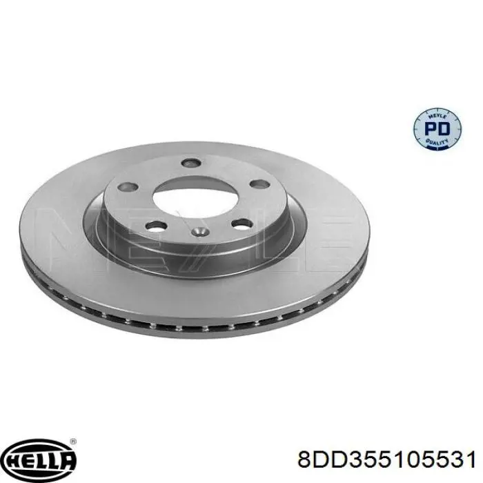 8DD 355 105-531 HELLA freno de disco delantero