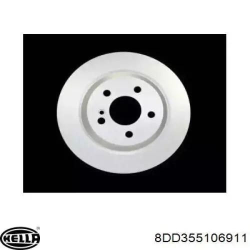 8DD355106911 HELLA disco de freno trasero