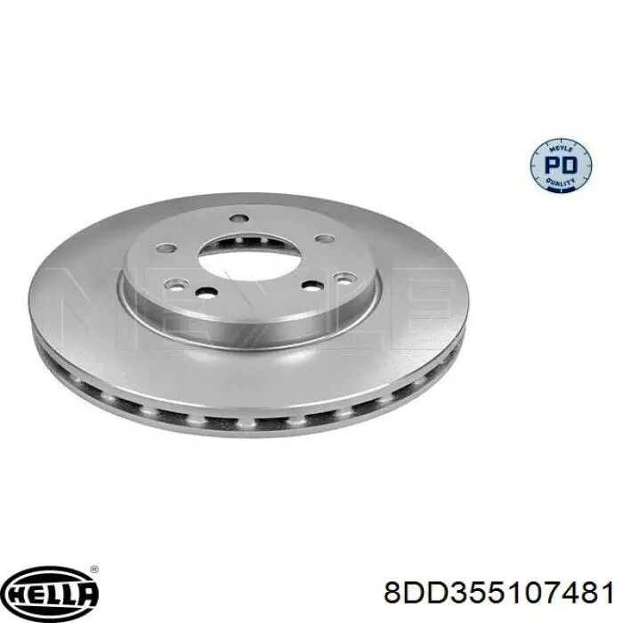 Comprar 8DD355107481 HELLA Freno de disco delantero