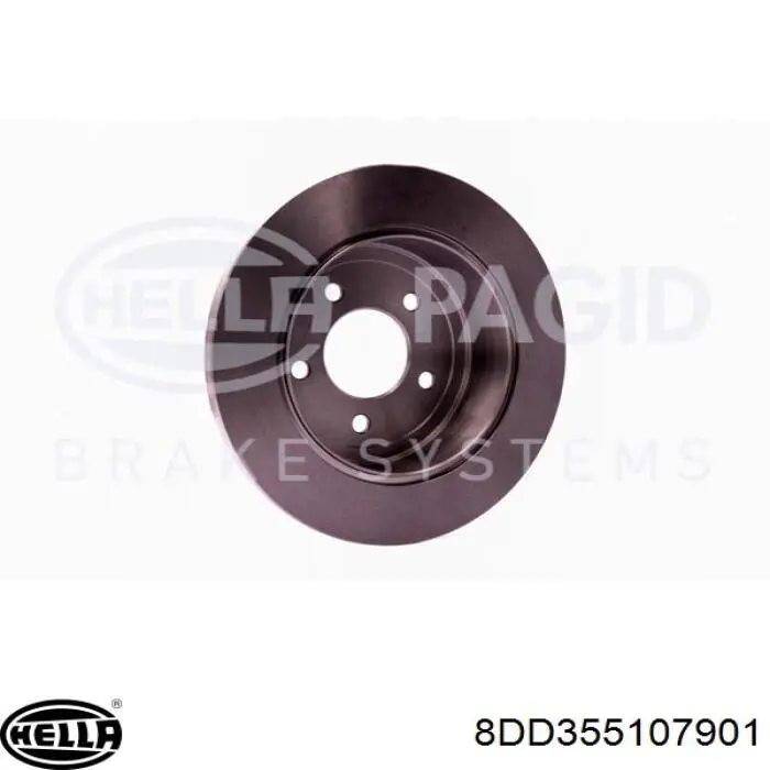 8DD355107901 HELLA disco de freno trasero