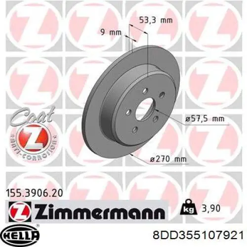 Comprar 108541 Febi Disco de freno trasero
