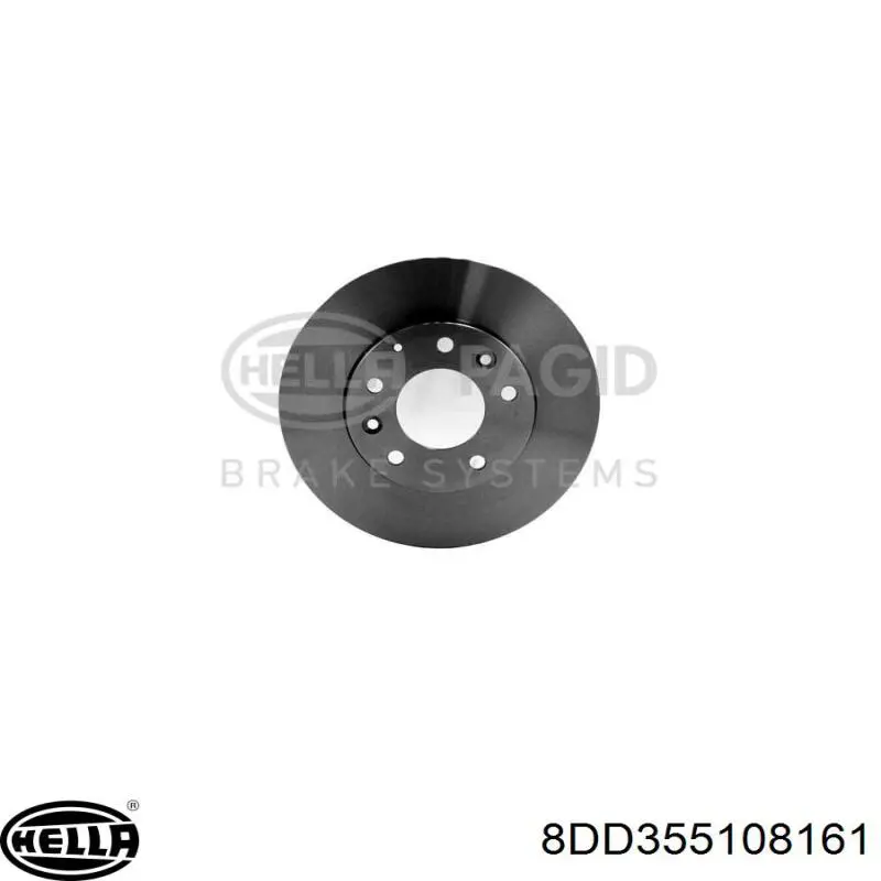 8DD355108161 HELLA disco de freno delantero