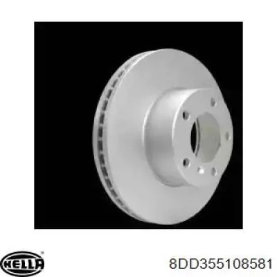 8DD355108581 HELLA disco de freno delantero