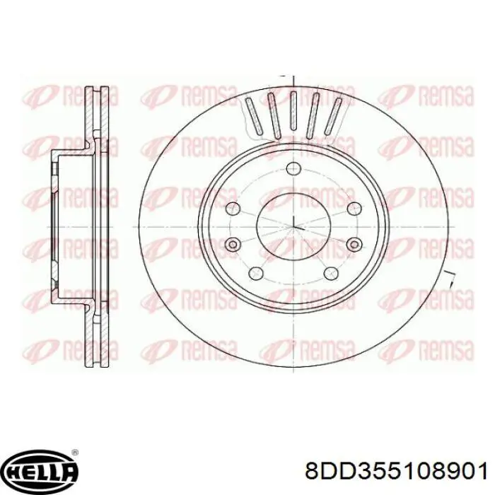 Comprar 186871 VALEO Freno de disco delantero