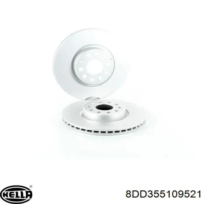 Comprar 8DD355109521 HELLA Freno de disco delantero
