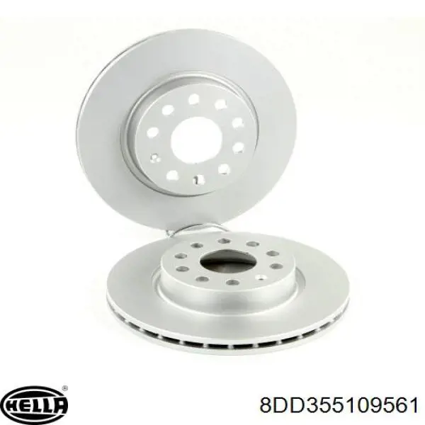 Disco de freno 8DD355109561 HELLA